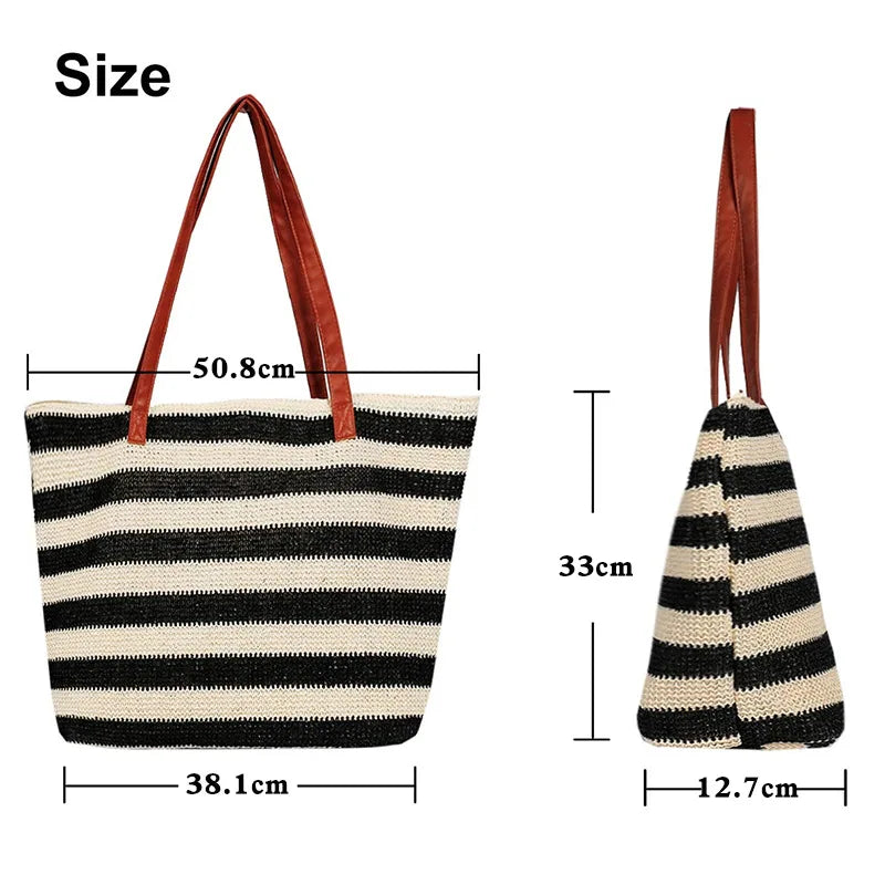 bags : Strandtas met Grote Capaciteit Dames - Zwart in van Pantino