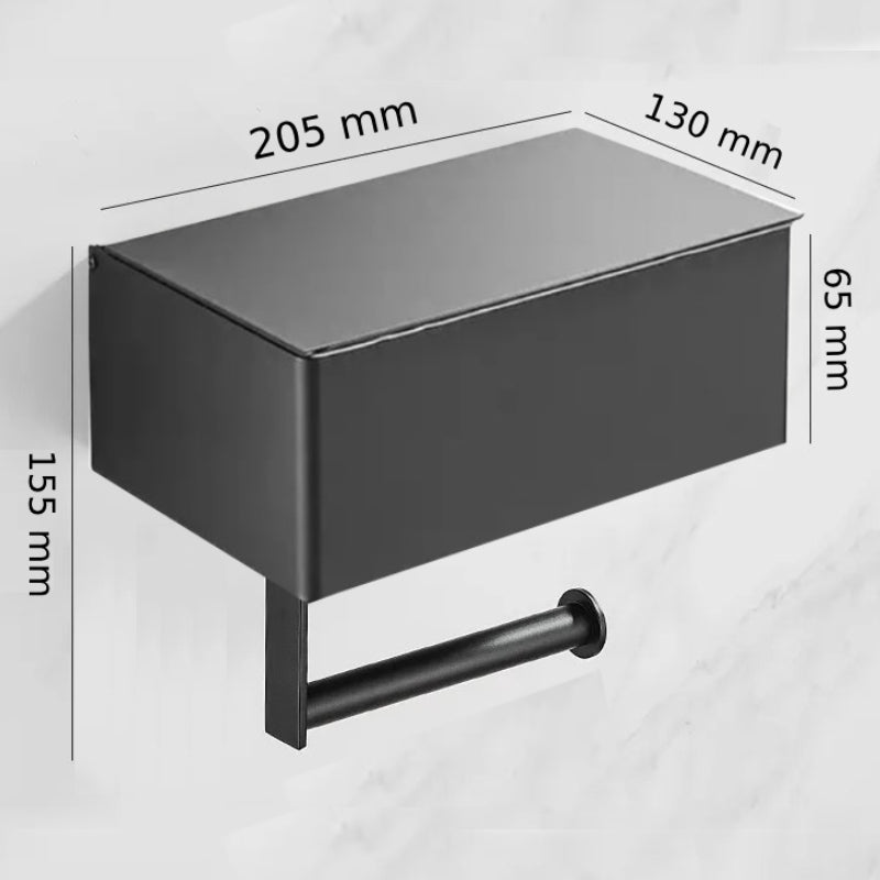 home & garden : Toiletrolhouder Zwart - Elegant Functioneel Badkamer - RVS in van Pantino