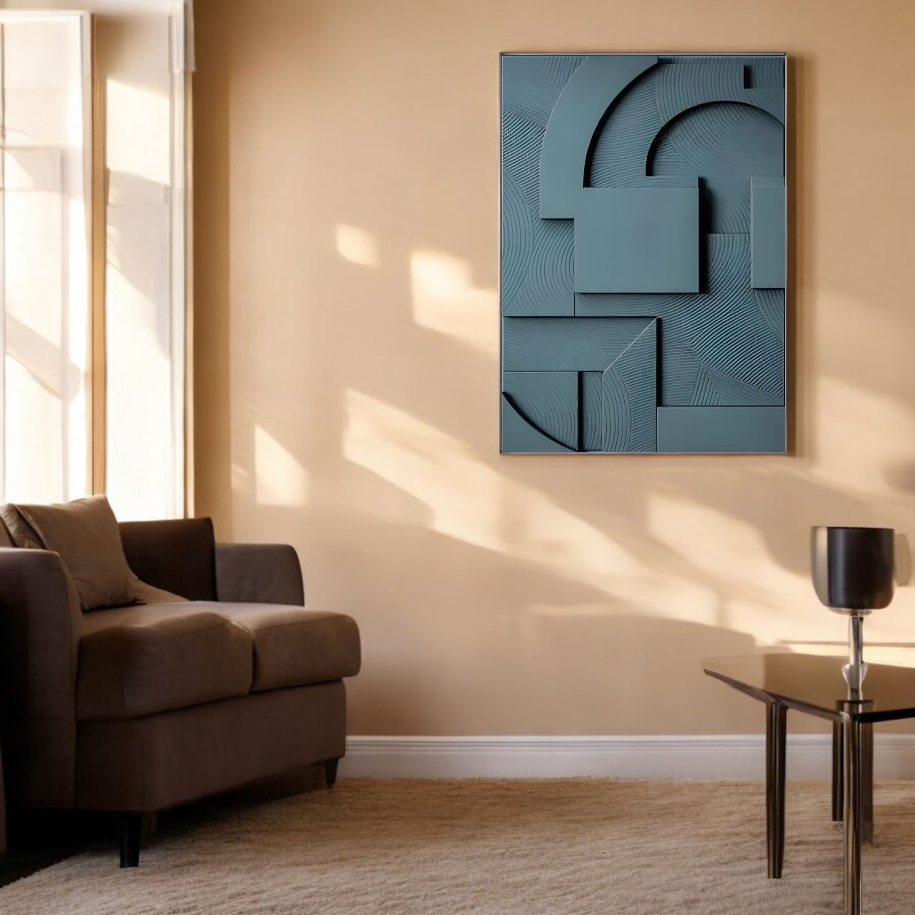 home & garden : Abstracte Kunst Decoratie Wit - Moderne Sculptuur Woonkamer - Hars in van Pantino