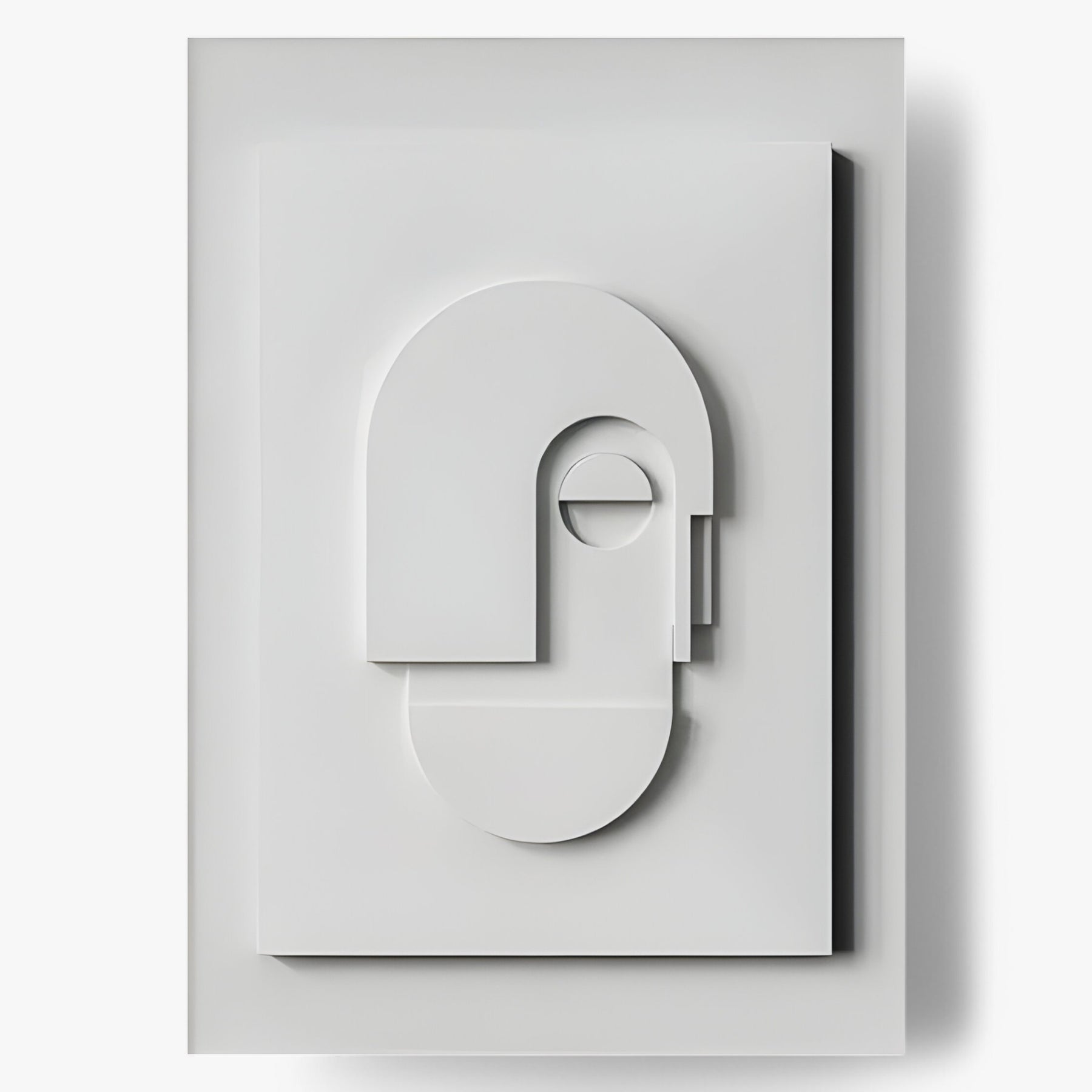 home & garden : Abstracte Kunst Decoratie Wit - Moderne Sculptuur Woonkamer - Hars in Wit van Pantino