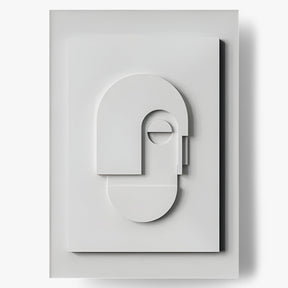 home & garden : Abstracte Kunst Decoratie Wit - Moderne Sculptuur Woonkamer - Hars in Wit van Pantino
