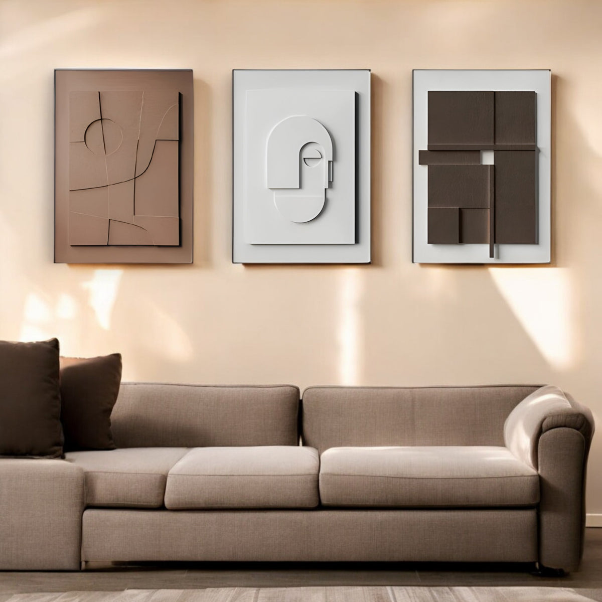 home & garden : Abstracte Kunst Decoratie Wit - Moderne Sculptuur Woonkamer - Hars in van Pantino
