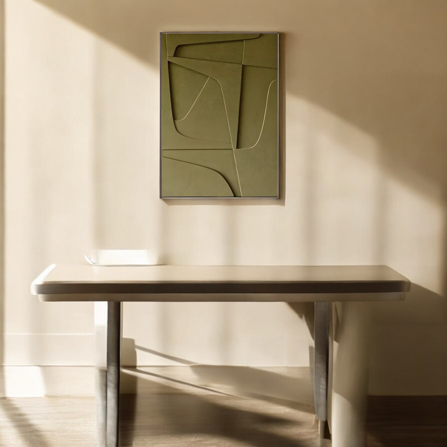 home & garden : Abstracte Kunst Decoratie Wit - Moderne Sculptuur Woonkamer - Hars in van Pantino
