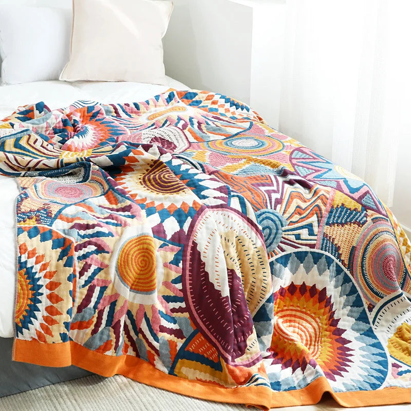 home & garden : Boho Deken Zacht – Gehaakte Look Sprei & Plaid voor Bank en Bed in van Pantino