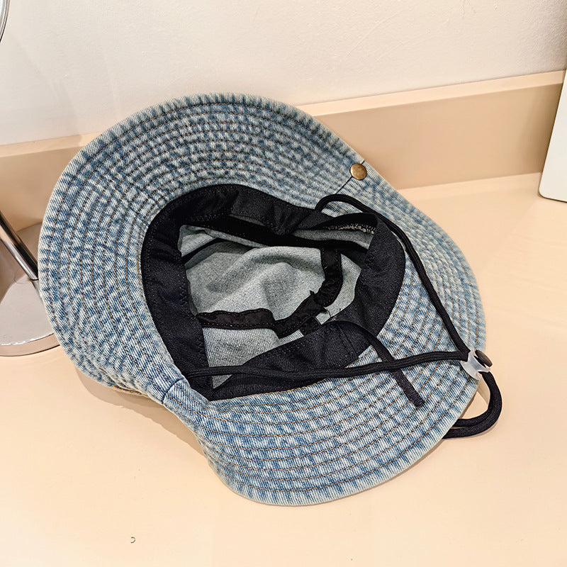 Bucket Hat : Hoed Lichtblauw - Denim Emmer in van Pantino