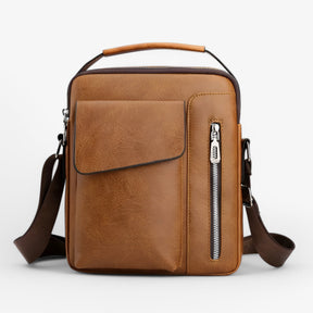 bags : Schoudertas Bruin - Luxe Leren voor Stijl en Functionaliteit in van Pantino