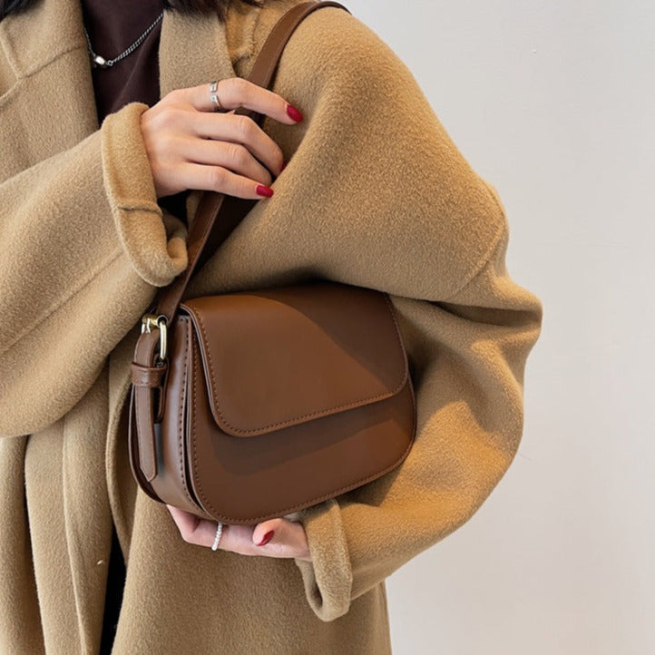 bags : Handgemaakte Elegante Tas Dames Leer - Bruin in Bruin Alleen één maat van Pantino