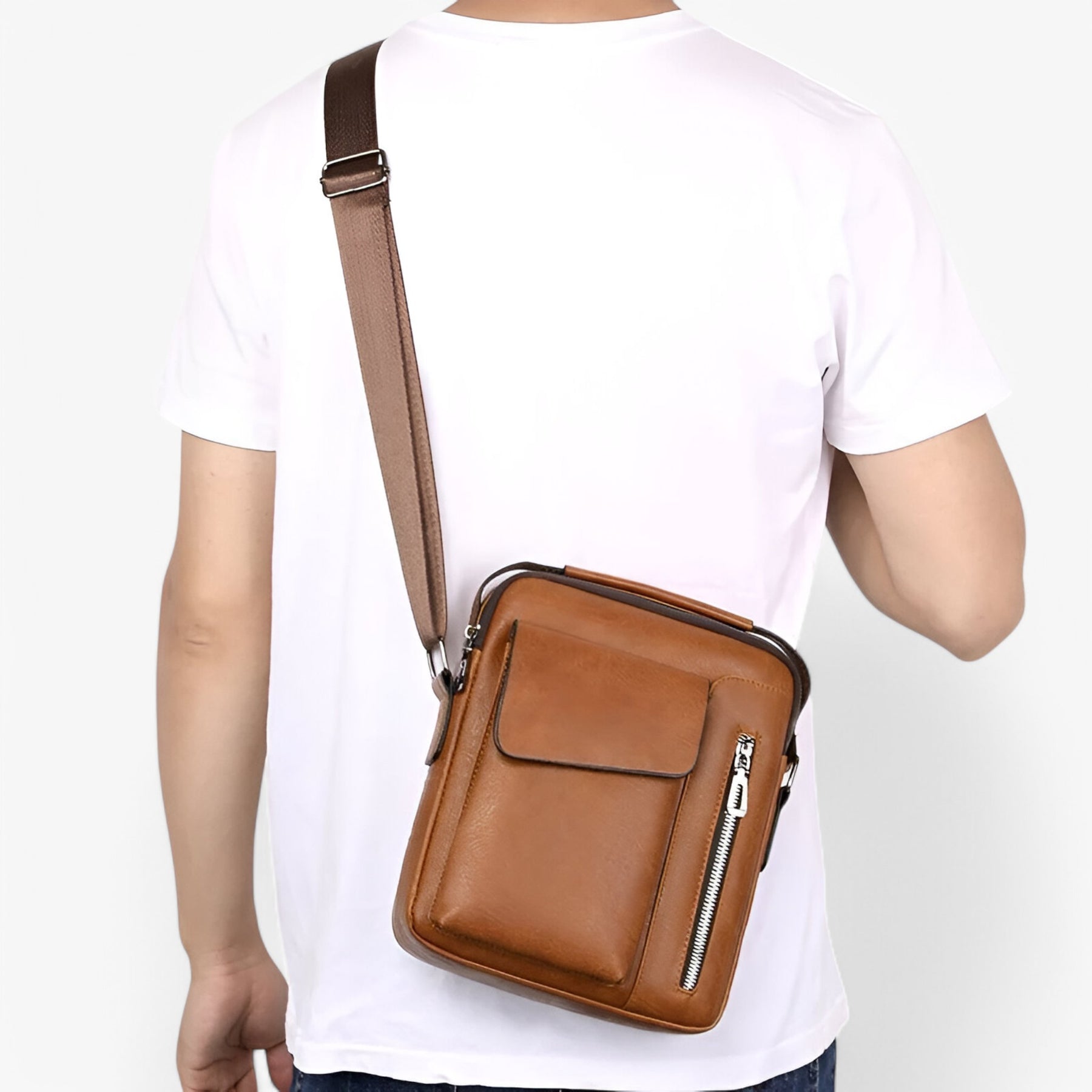 bags : Schoudertas Bruin - Luxe Leren voor Stijl en Functionaliteit in van Pantino