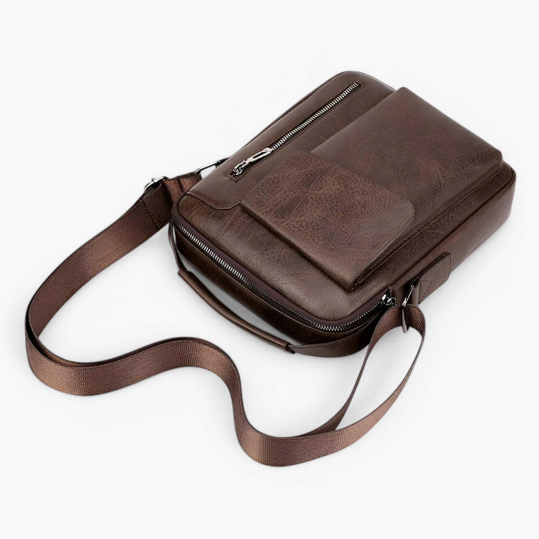 bags : Schoudertas Bruin - Luxe Leren voor Stijl en Functionaliteit in van Pantino