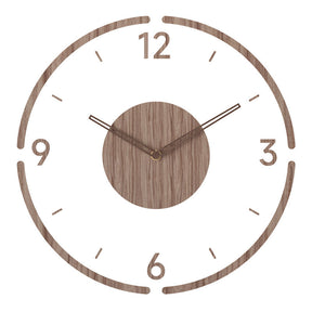 home & garden : Nordische Stille - 14 Inch Massiefhouten Wandklok - Voegt Elegantie Toe aan Elk Kammer in van Pantino