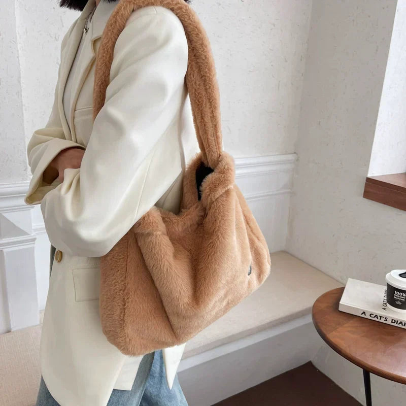 bags : Pluche Dambord Draagtas Zwart - Grappig Speelgoed Cadeau - Pluche in van Pantino
