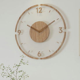 wall clock : Nordic Silence - 14 Inch Massief Houten Wandklok - Voegt Elegantie Toe aan Elke Kamer in Ontwerp nummer 1 van Pantinoshop