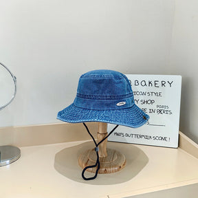Bucket Hat : Hoed Lichtblauw - Denim Emmer in van Pantino
