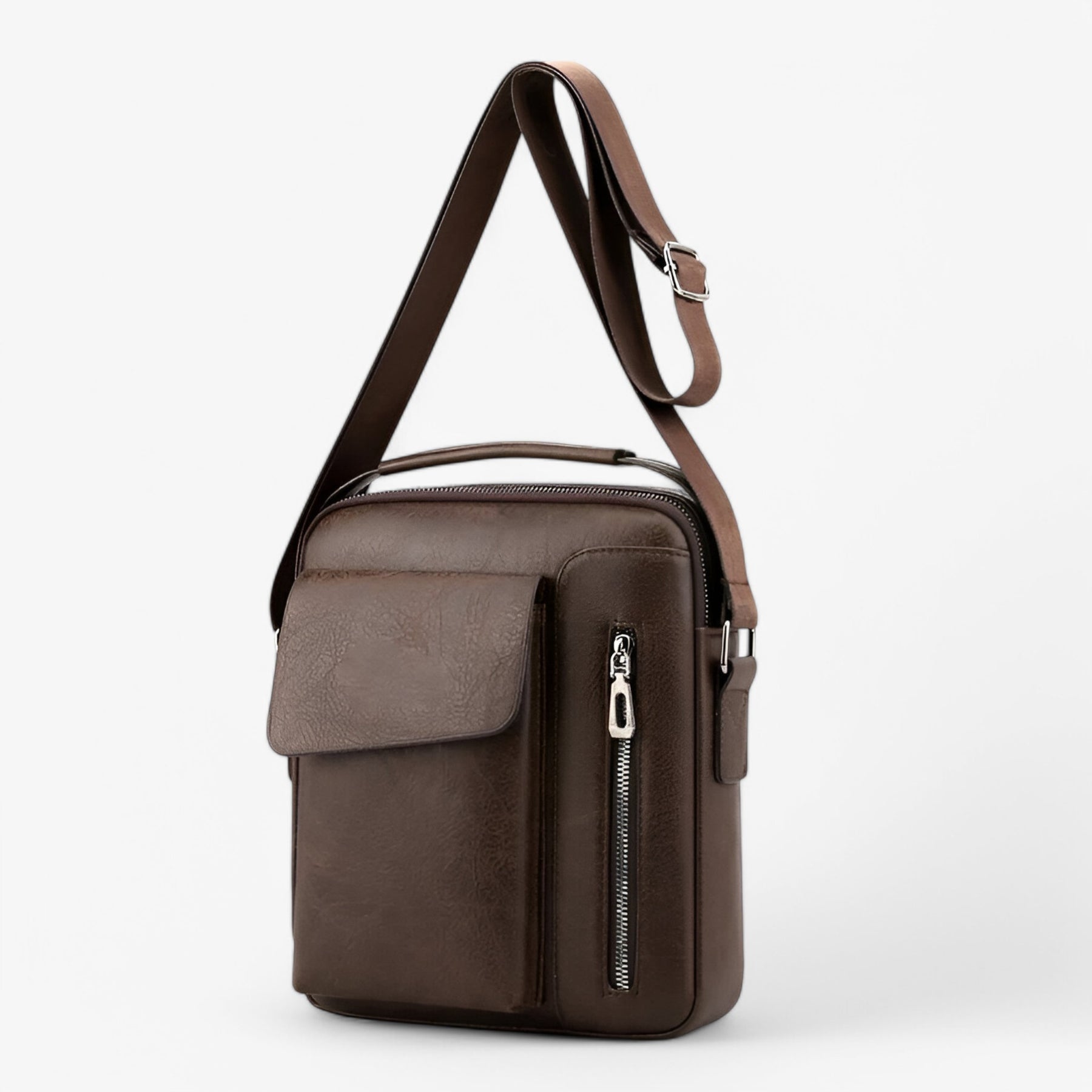bags : Schoudertas Bruin - Luxe Leren voor Stijl en Functionaliteit in van Pantino
