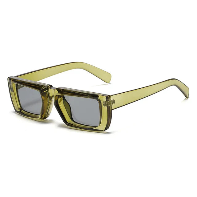 Zonnebrillen : Zonnebril Dames Chico Moonlight - Retro Square - UV400 in OLIVE van Pantino