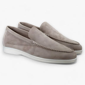 Loafers : Suède Instappers - Luxe en Comfort voor Elke Gelegenheid - Grijs in Grijs van Pantino