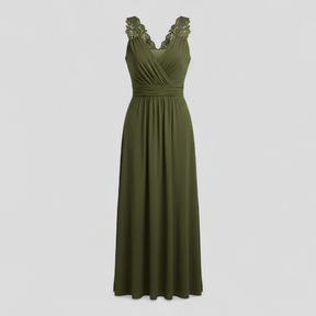 Dress : Maxi Jurk Dames Rood - Elegante Lange Zomer in van Pantino