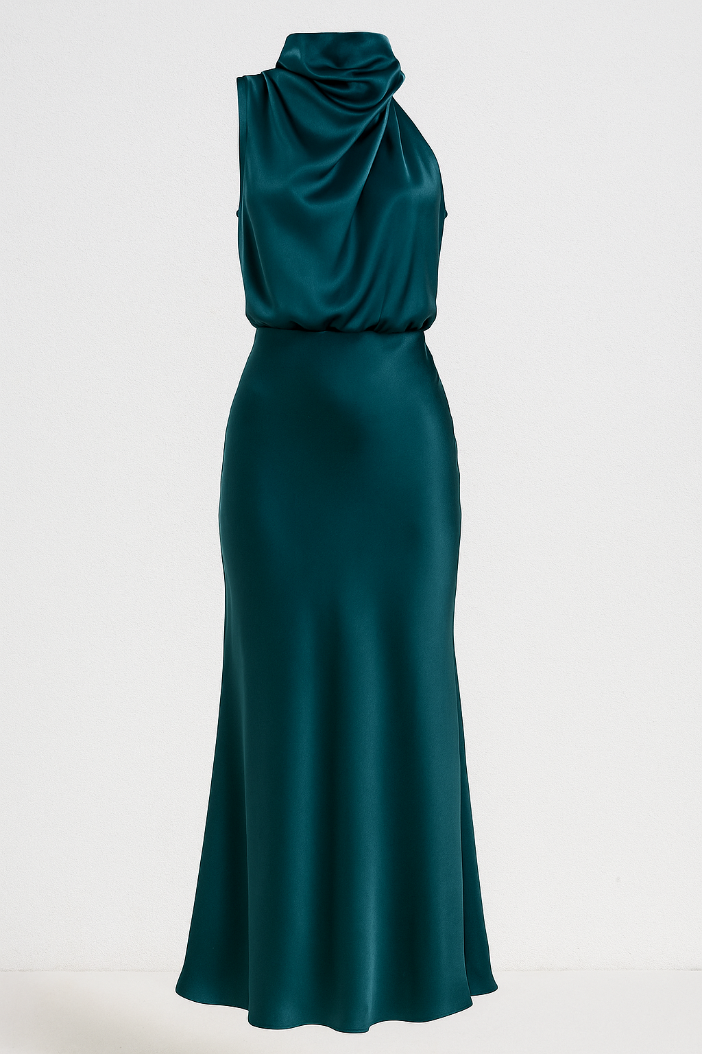 Dress : Jurk Dames Mintgroen - Elegante Damesjurk - Lichtgewicht, Stijlvol en Perfect voor Elke Gelegenheid in Petrolblauw van Pantino