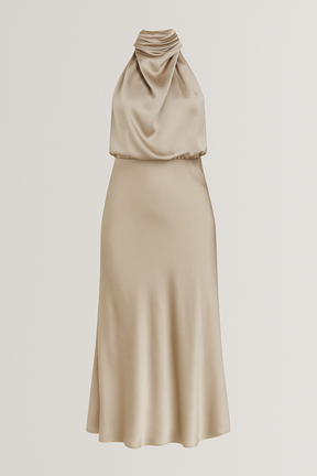 Dress : Jurk Dames Mintgroen - Elegante Damesjurk - Lichtgewicht, Stijlvol en Perfect voor Elke Gelegenheid in Champagne van Pantino