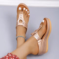 Sandali Donna Statement - Design Dorato per un Aspetto Lussuoso e alla Moda - Oro