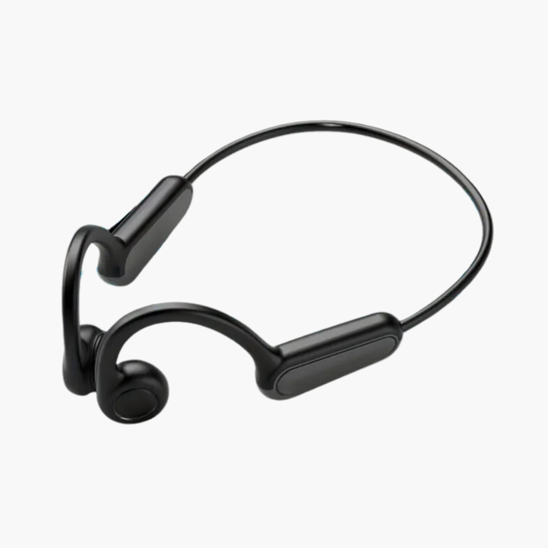 gadgets : Bone-Conduction Koptelefoon - Veilig Fietsen & Hardlopen - Wit in Zwart van Pantino