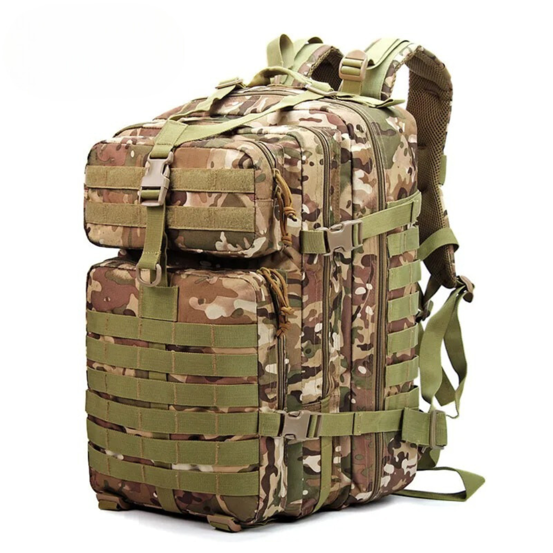 outdoor equipment : TrailMaster Tactical Rugzak - Waterdicht - Bruin in Khaki-Groen van Pantino