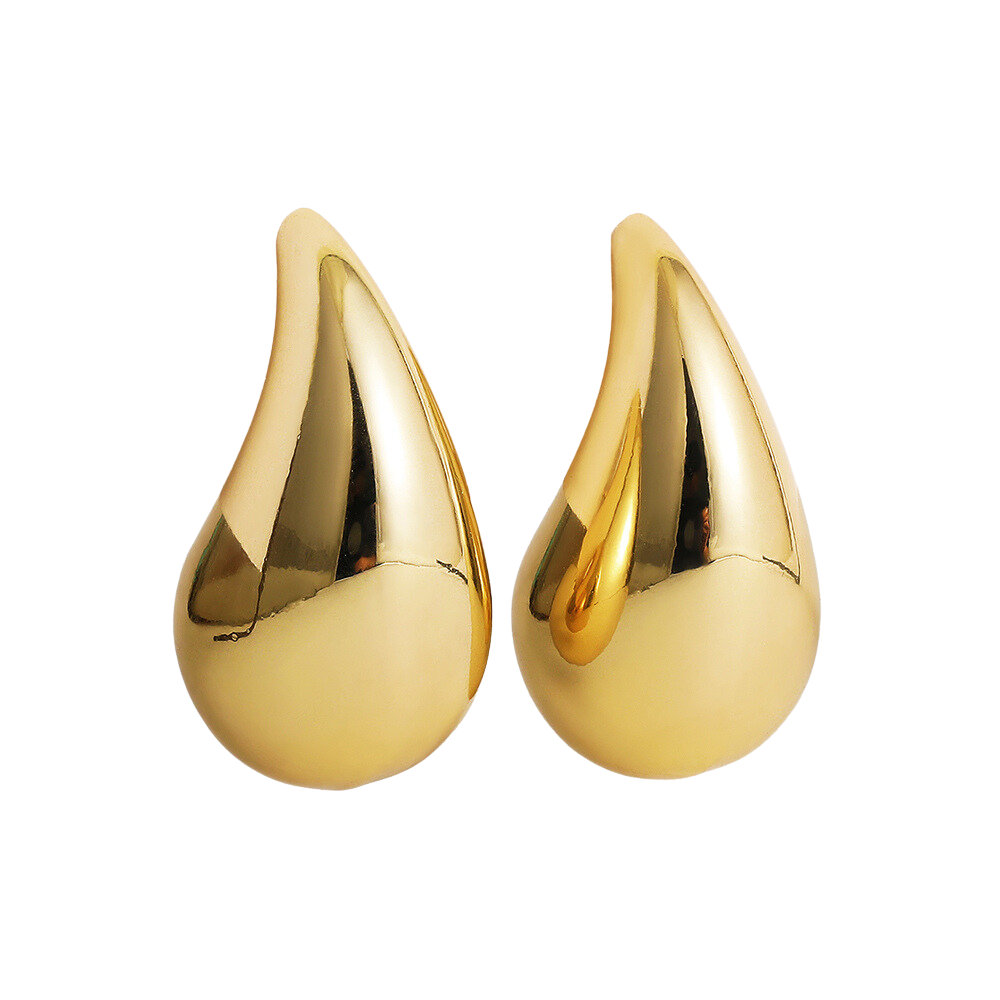 Earrings : Luxe Drop Oorbellen Dames Goud - Elegante Bengelhanger - Goudkleurig in van Pantino