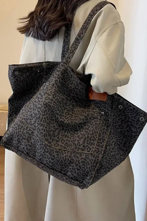 bags : Luipaard Tas - Grijs Luipaard in van Pantino
