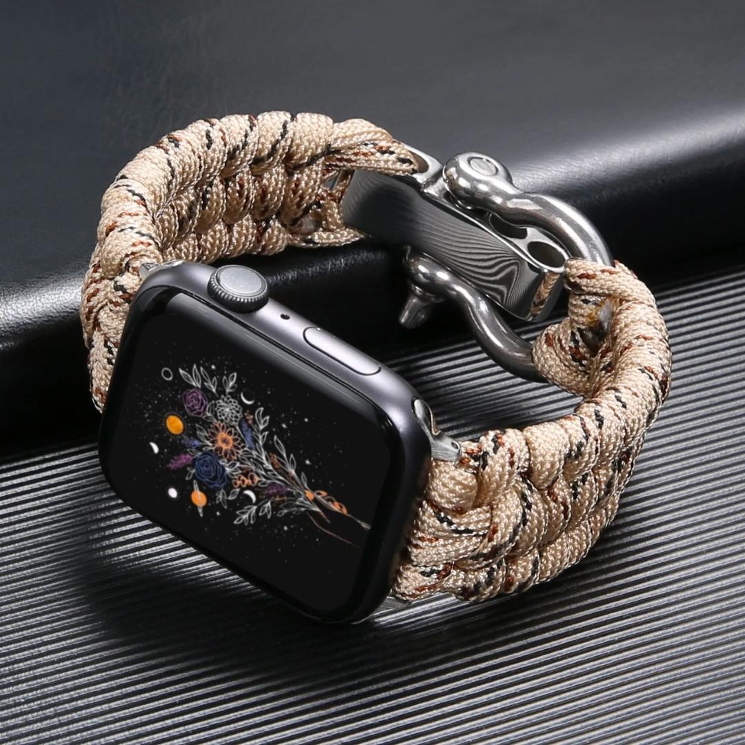 Smartwatch Band : Romo Essentieel voor de Apple Watch - Groen in Camouflage Kaki van Pantino