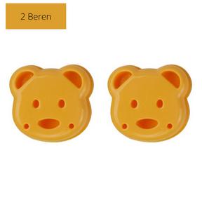 home & garden : Sandwich Uitdruk Vormpjes - Leuke Vormen Kinderen Verrassen - Kunststof in 2 Beren van Pantino