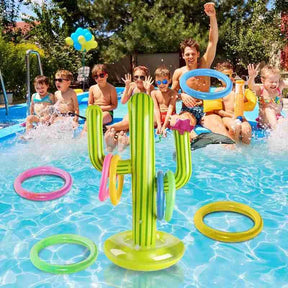 outdoor equipment : Opblaasbare Cactus Pool Speelset Groen - BBQ Feest Zomer - PVC in van Pantino