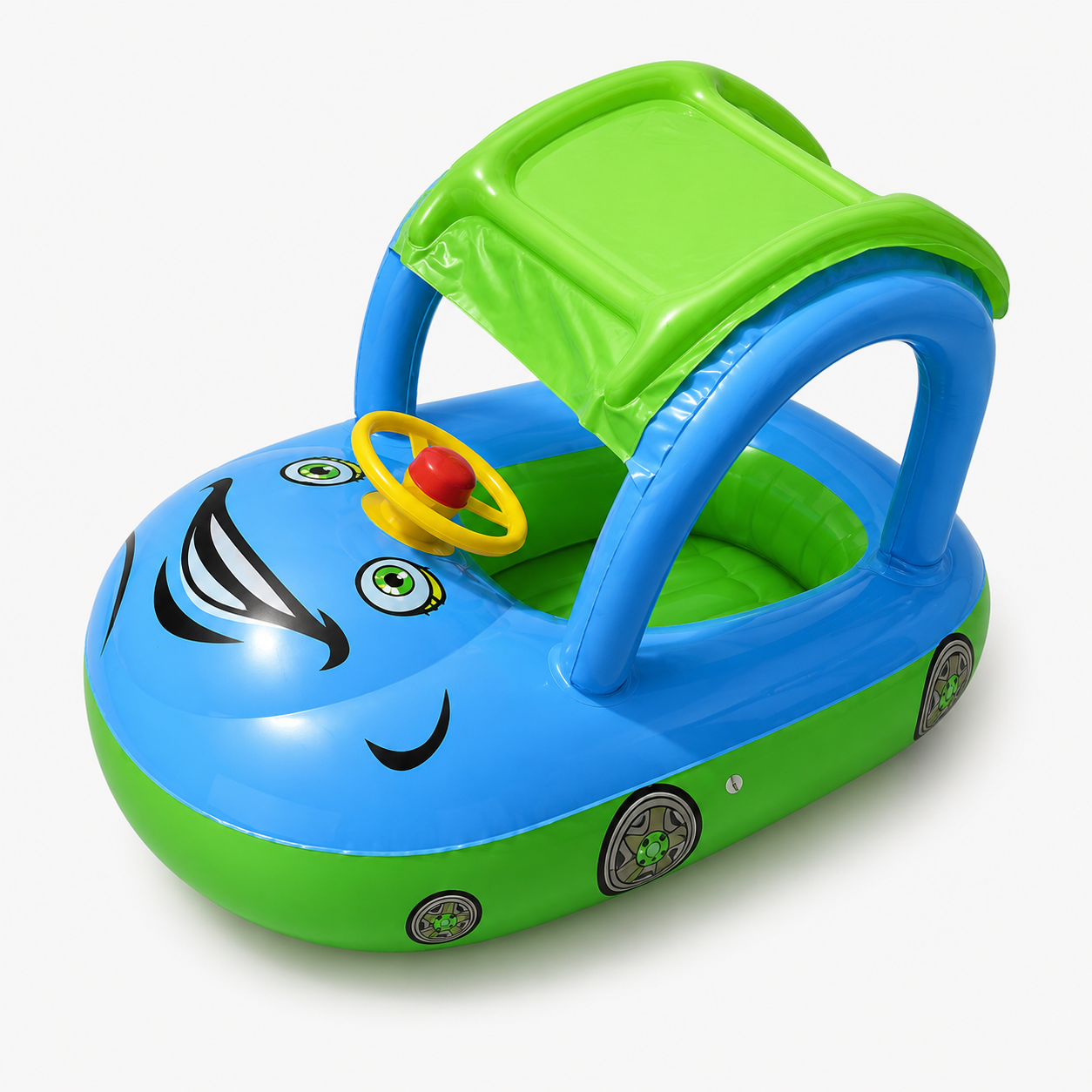 Auto Gonfiabile Per Bambini Blu Scuro - Giocattolo Per Neonati E Bambini - PVC