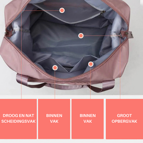 bags : Reistas Dames Paars-Aubergine - Nova's Opvouwbare in van Pantino