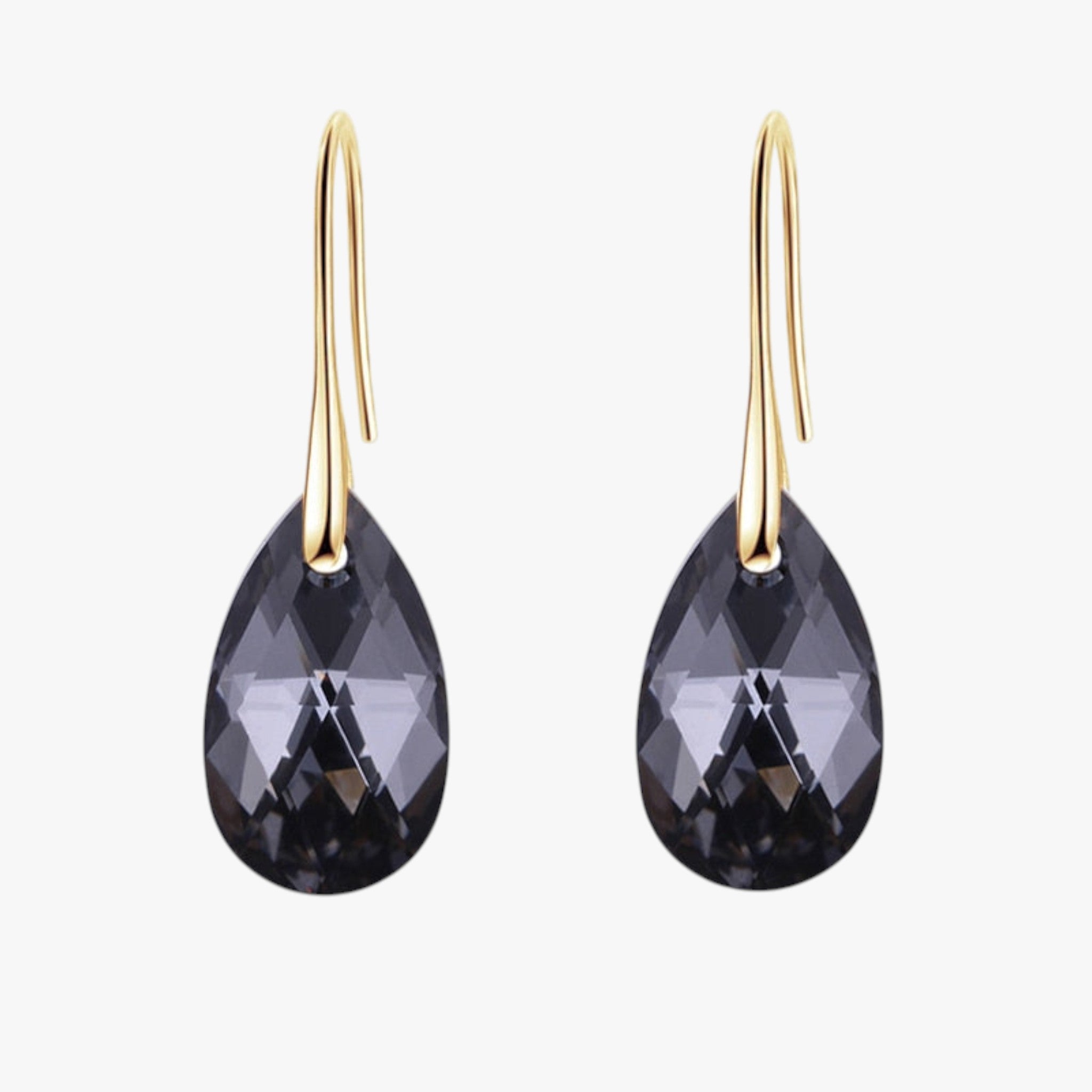 Elegante Dames Hangoorbellen van Saffierblauw Kristal