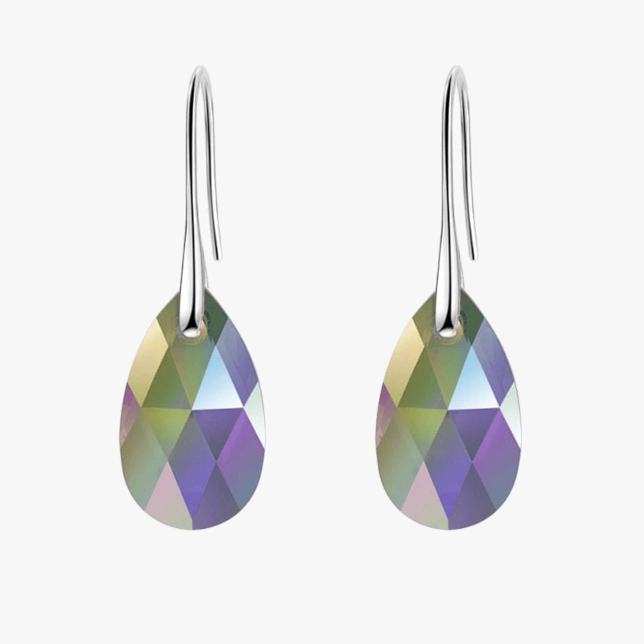 Elegante Dames Hangoorbellen van Saffierblauw Kristal