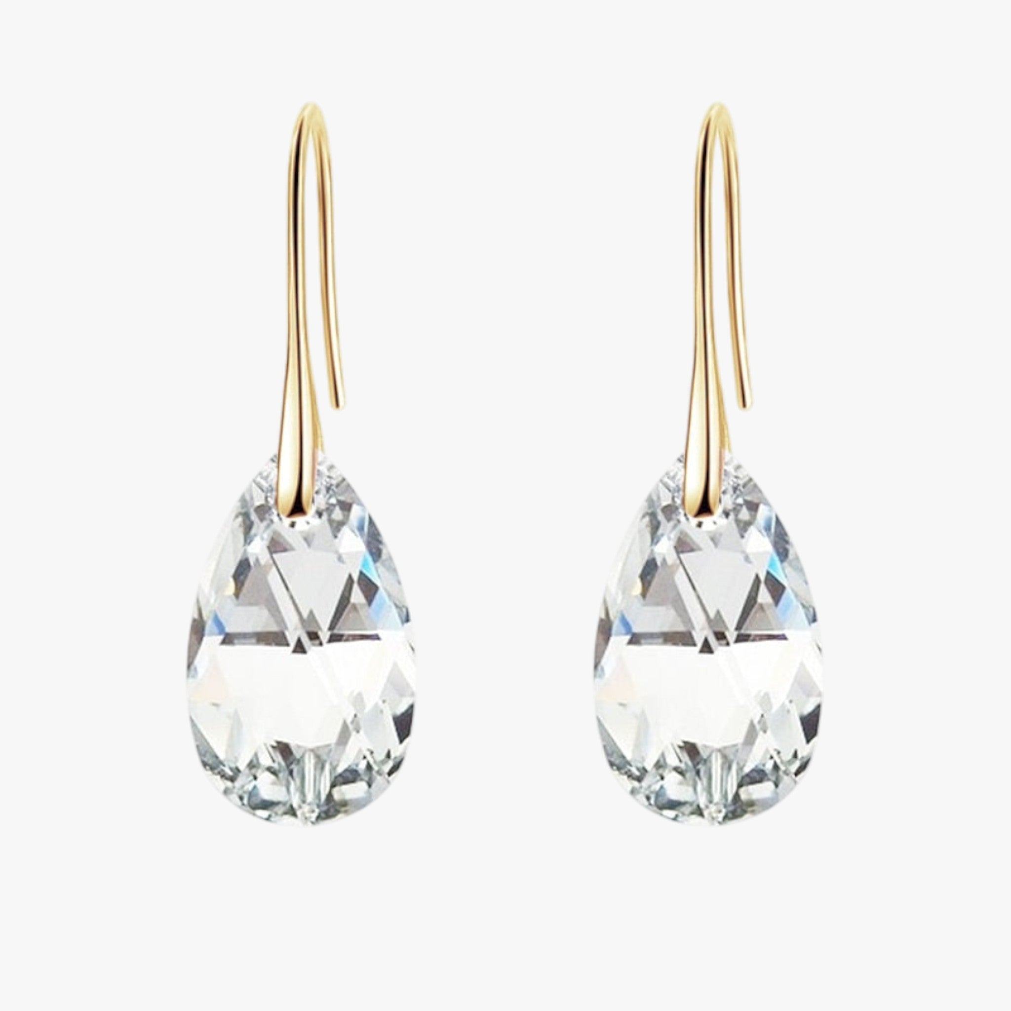 Elegante Dames Hangoorbellen van Saffierblauw Kristal