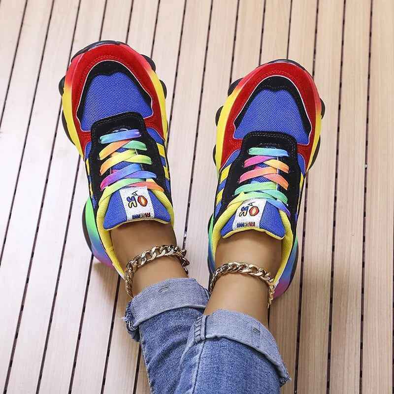 Sneakers : Dames sneakers Romy Orthopedisch Licht & Comfortabel – Schokabsorberende zool in Blauw van Pantinoshop
