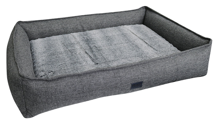 pets : Orthopedisch Hondenbed in Stijlvol Antraciet in L van Pantino