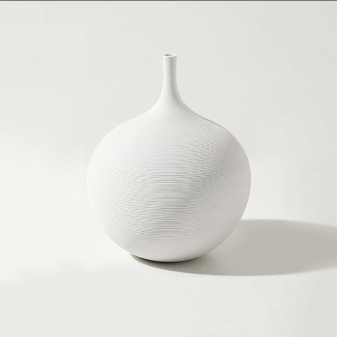 home & garden : Osram Keramische Vaas - Premium Kwaliteit voor Moderne Interieurs - Groot Zwart in Rond Wit van Pantino