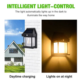 outdoor equipment : Zonne Wandlamp Buiten - Duurzaam Weerbestendig Automatisch - Solar LED in van Pantino