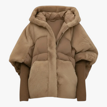 Dames Bovenkleding : Dames Warme Winterjas voor Stijl en Comfort - Bruin in Bruin van Pantino