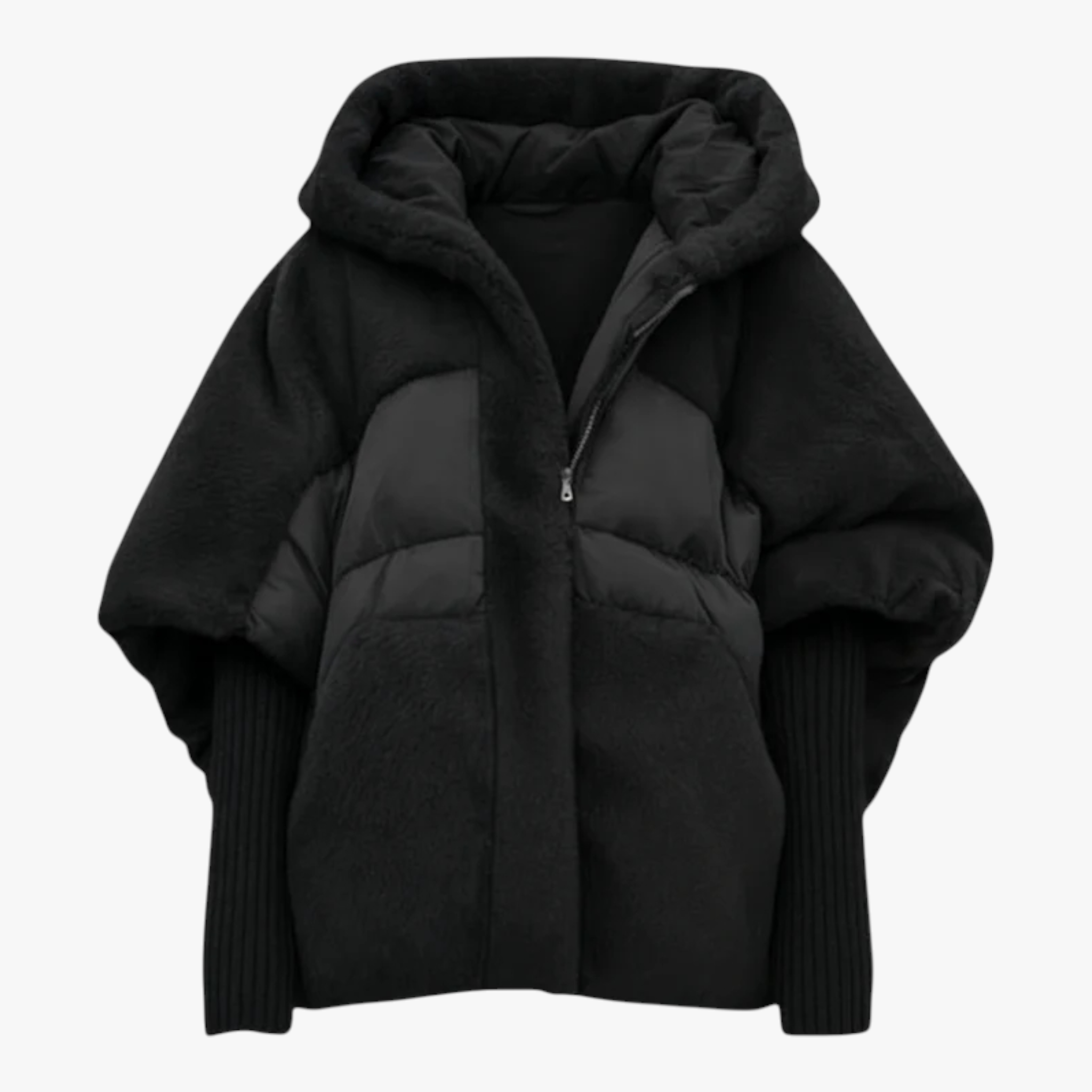 Dames Bovenkleding : Dames Warme Winterjas voor Stijl en Comfort - Bruin in Zwart van Pantino