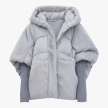 Dames Bovenkleding : Dames Warme Winterjas voor Stijl en Comfort - Bruin in Grijs van Pantino