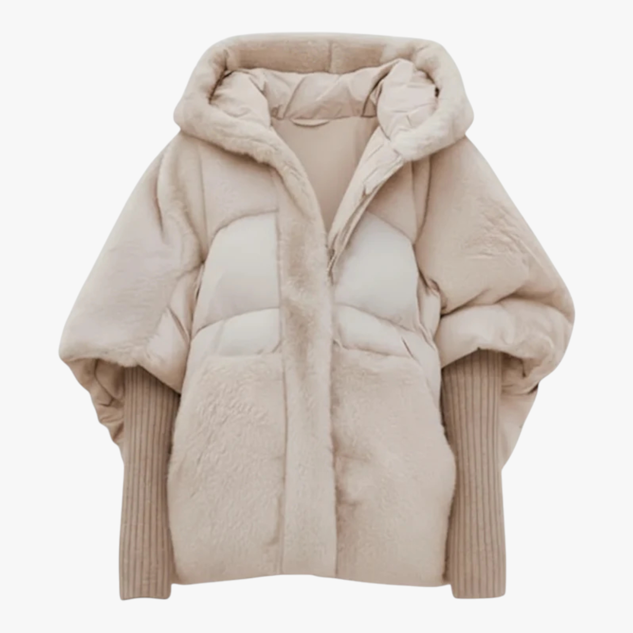Dames Bovenkleding : Dames Warme Winterjas voor Stijl en Comfort - Bruin in Abrikoos van Pantino