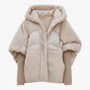 Dames Bovenkleding : Dames Warme Winterjas voor Stijl en Comfort - Bruin in Abrikoos van Pantino