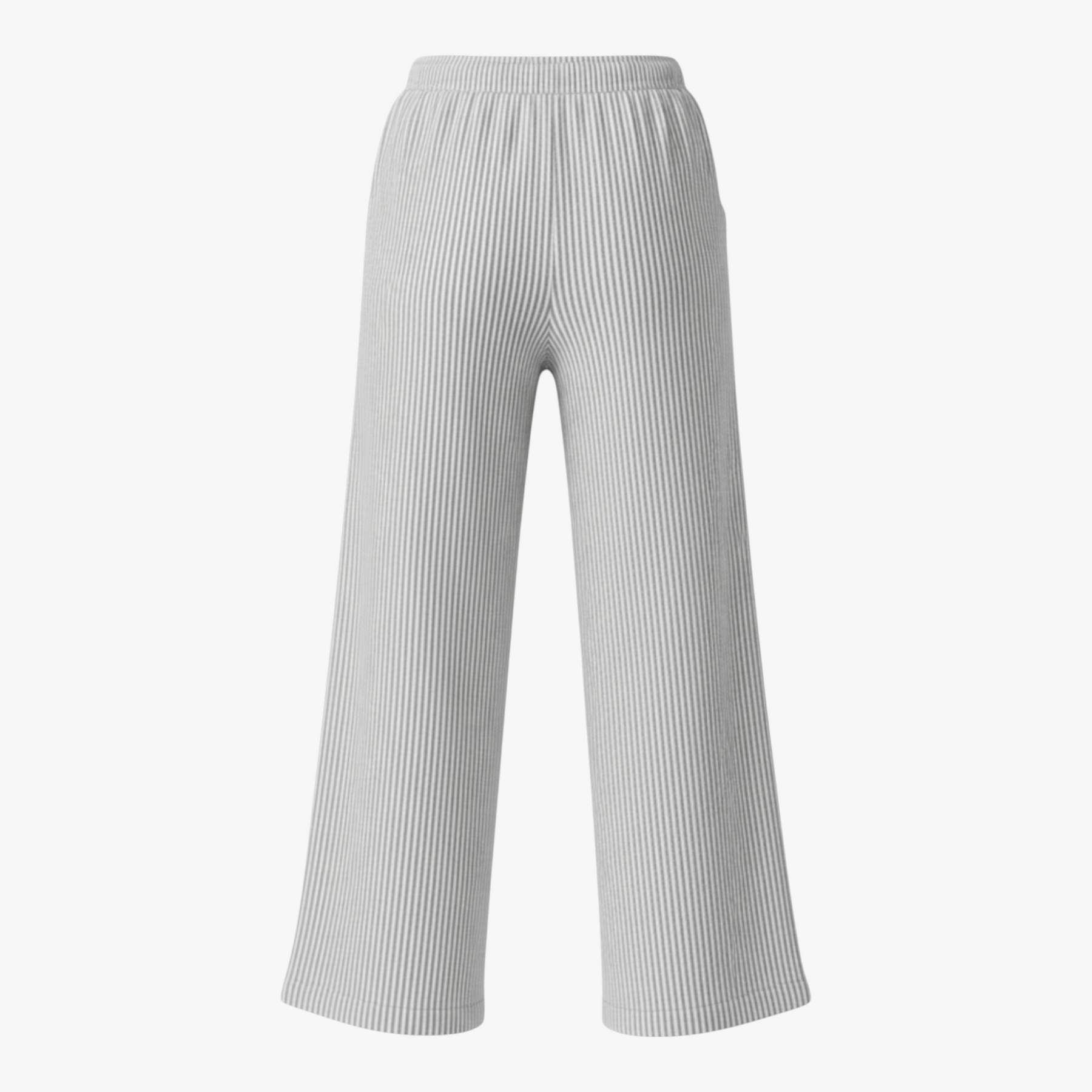 women pants : Comfortabele Wijde Broek - Grijs in van Pantino