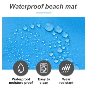 outdoor equipment : Waterdichte Strandmat, Draagbare Picknickmat voor Buiten - Blauw in van Pantino