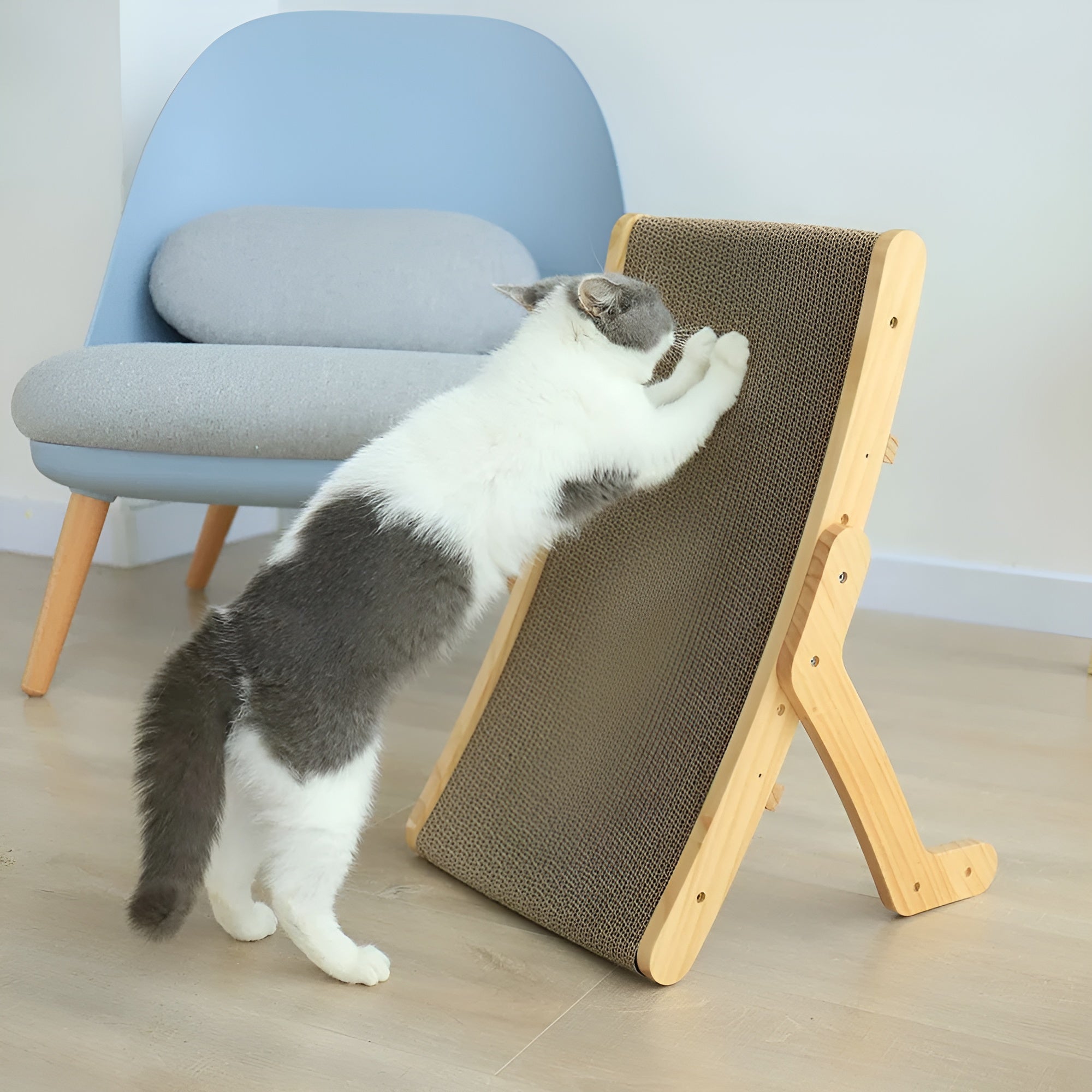 pets : Houten Kattenkrabplank - Multifunctionele Verwijderbare Design - Hout in van Pantino