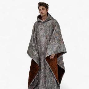 Poncho : Cap Unisex Rozenkwarts - Fleece Poncho met Capuchon - Ultiem Comfort en Stijl in van Pantino