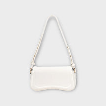 bags : Stadsschoudertas Dames - Minimalistisch Stedelijk Design - PU-Leer in White van Pantino